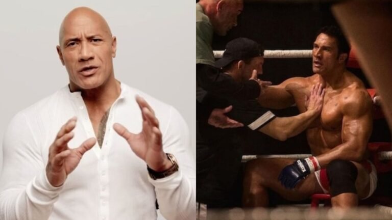 dwayne johnson coração de lutador